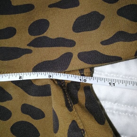 L'AGENCE / REVOLVE Margot Spot Animal Print Stretchy Skinny Cropped Jean Size 24 - Picture 10 of 15